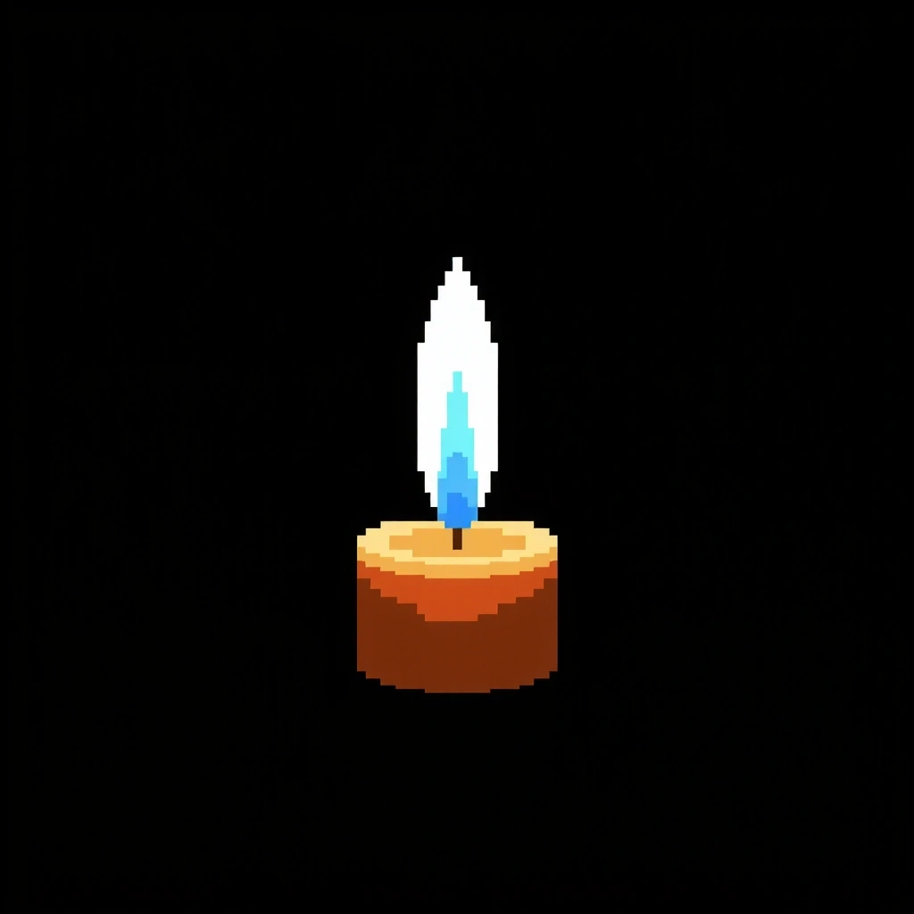 Pixel Candle Art 1